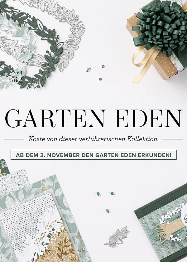 Garten Eden – neue Kollektion von Stampin’ Up! inkl. GRATIS Workshop