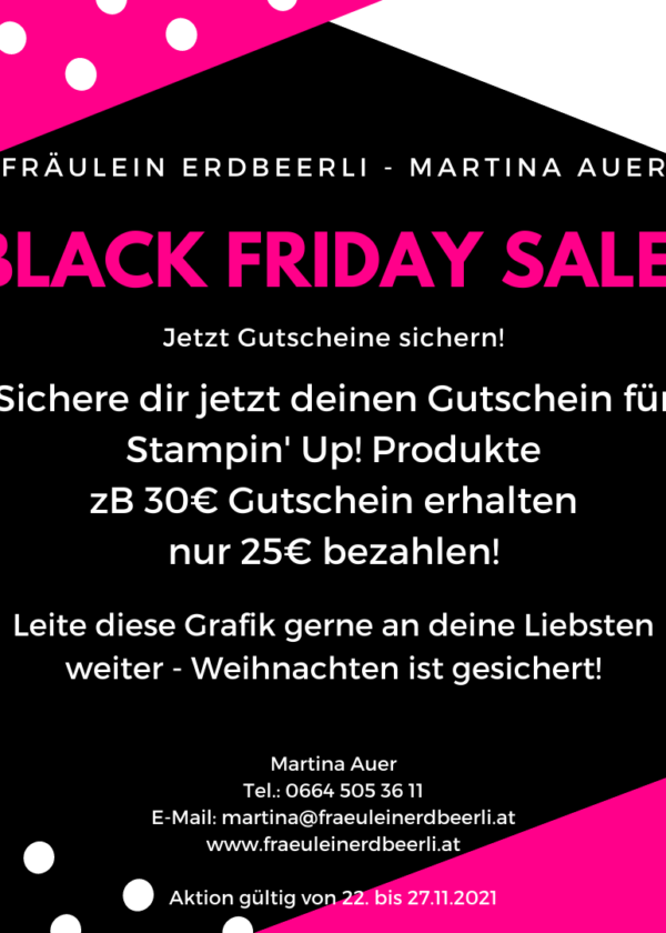 Black Friday Gutschein Sale