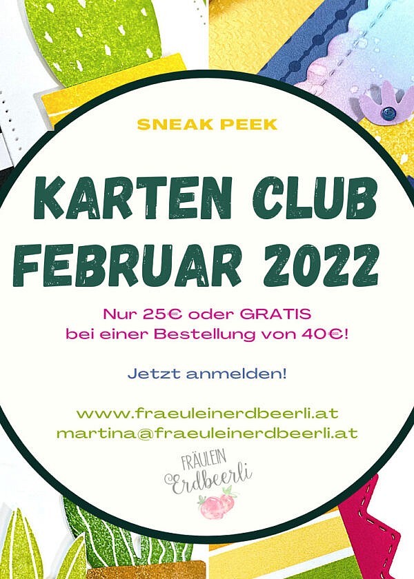 Karten Club Februar 2022 mit Stampin‘ Up! Produkten