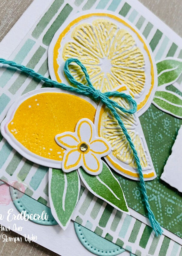 Spritzige Zitronen Fun Fold mit Stampin‘ Up!