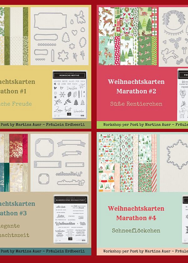 Weihnachtskarten-Marathon Stampin‘ Up! Workshops